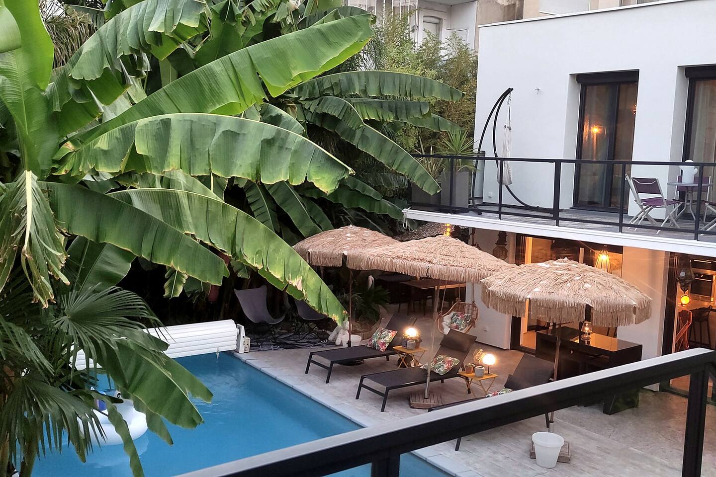 Vue de la maison depuis l'étage